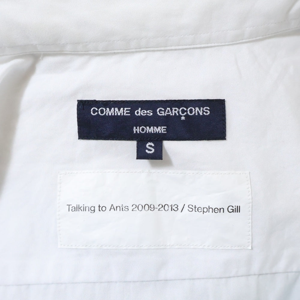 COMME des GARCONS HOMME(コムデギャルソンオム) 24SS AD2023 STEPHEN GILL スティーブンギル フォトグラフィック 半袖シャツ ホワイト HM-B027