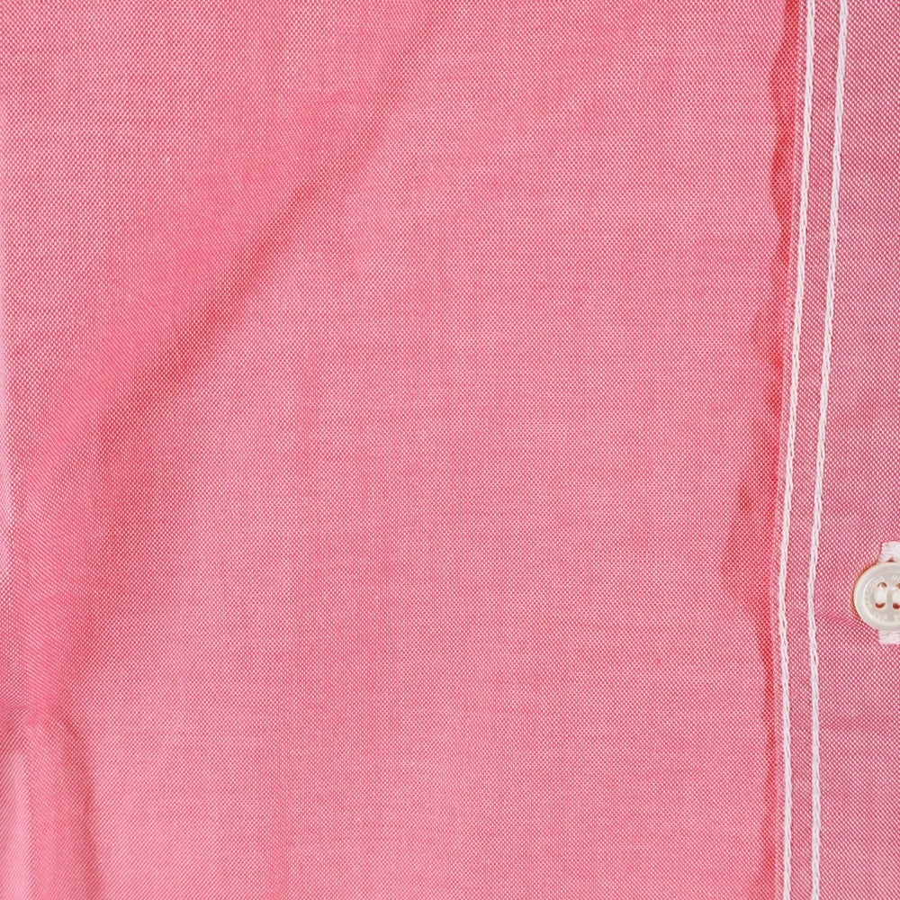 COMME des GARCONS HOMME(コムデギャルソンオム) 19SS AD2018 ステッチデザイン ロングスリーブ コットンシャツ ピンク HC-B004