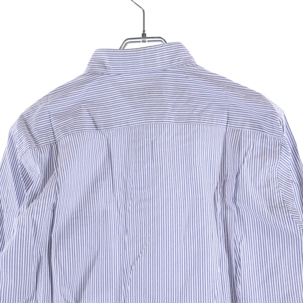 COMME des GARCONS HOMME(コムデギャルソンオム) 18AW AD2018 ストライプ ロングスリーブ コットンシャツ ブルー/ホワイト HB-B030