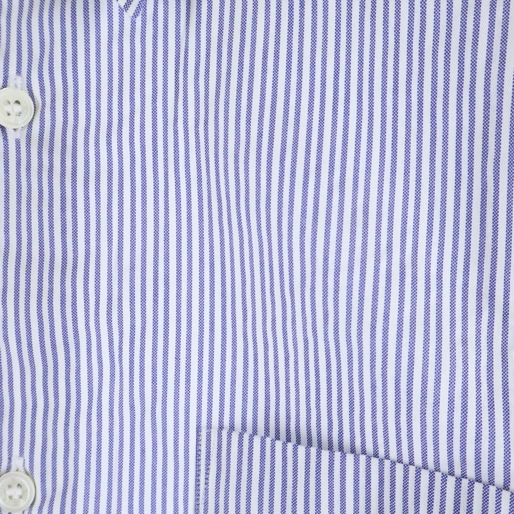 COMME des GARCONS HOMME(コムデギャルソンオム) 18AW AD2018 ストライプ ロングスリーブ コットンシャツ ブルー/ホワイト HB-B030