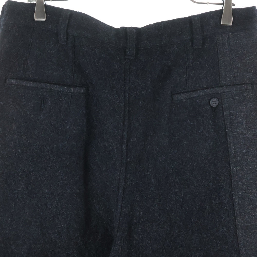 COMME des GARCONS HOMME(コムデギャルソンオム) 23AW AD2023 ウール テーパードスラックスパンツ ブラック HL-P024