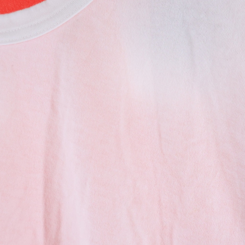 COMME des GARCONS(コムデギャルソン) 21SS AD2020 アシンメトリー クルーネック長袖Tシャツ カットソー ホワイト/レッド GG-T036
