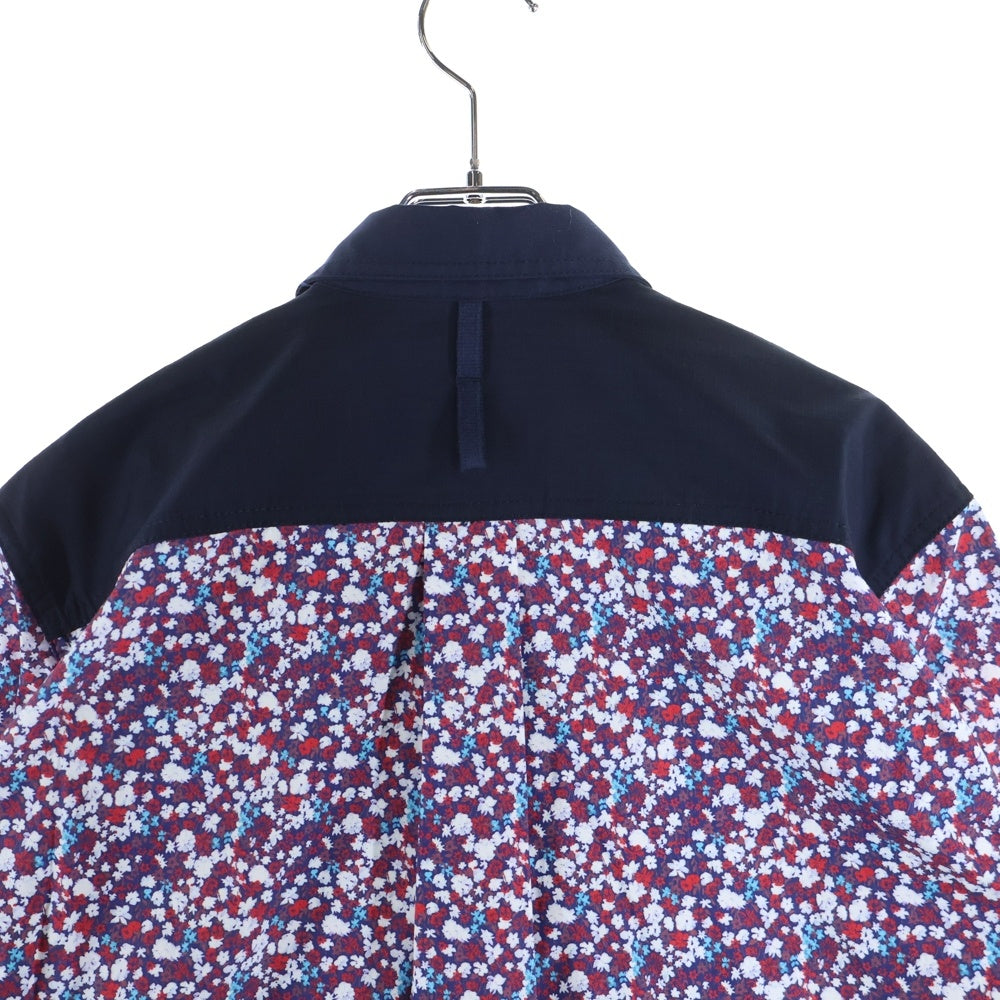COMME des GARCONS JUNYA WATANABE MAN(コムデギャルソンジュンヤワタナベマン) 24AW AD2024 フローラル ジップアップジャケット スウィングトップ ネイビー WN-B004