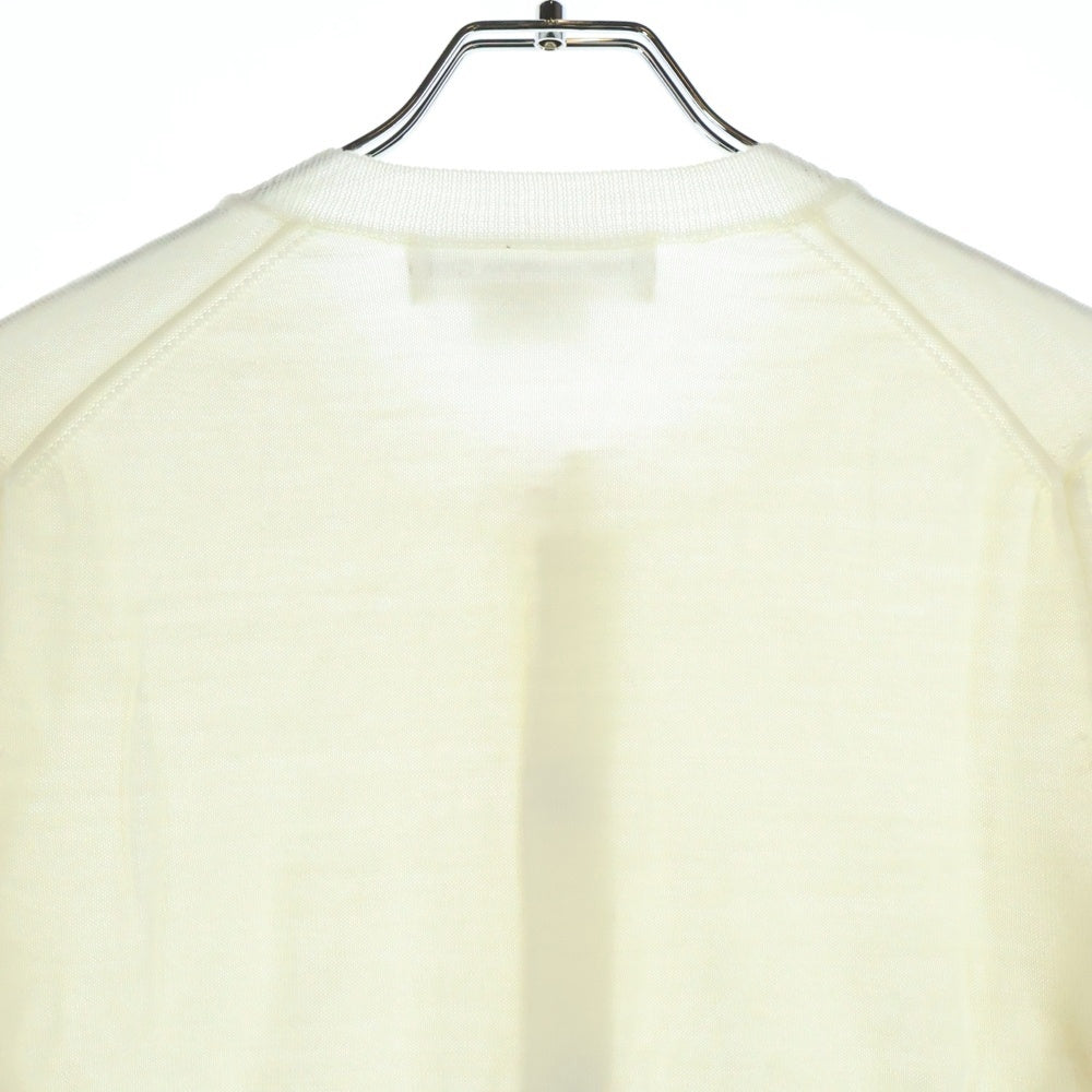 COMME DES GARCONS GIRL(コムデギャルソンガール) 23AW AD2023 ハートモチーフ ウールニットカーディガン レディース アイボリー NL-N006