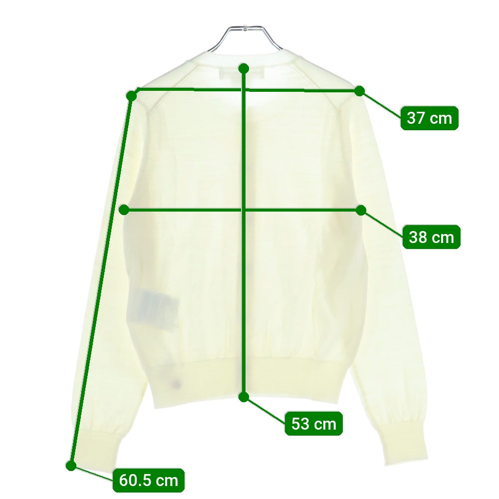 COMME DES GARCONS GIRL(コムデギャルソンガール) 23AW AD2023 ハートモチーフ ウールニットカーディガン レディース アイボリー NL-N006