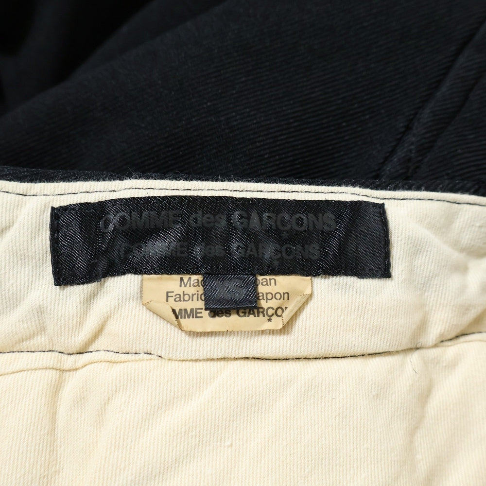 COMME des GARCONS COMME des GARCONS(コムデギャルソンコムデギャルソン) 23AW AD2023 ジップスリット テーパードスラックス バルーンパンツ レディース ブラック RL-P005