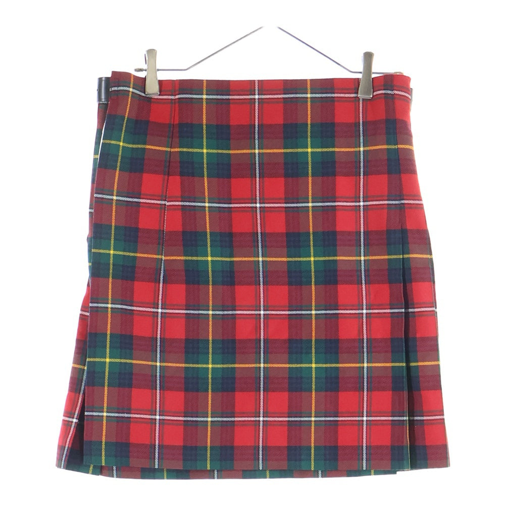 COMME DES GARCONS GIRL(コムデギャルソンガール) 23AW AD2023 タータンチェック プリーツスカート レディース レッド NL-S008