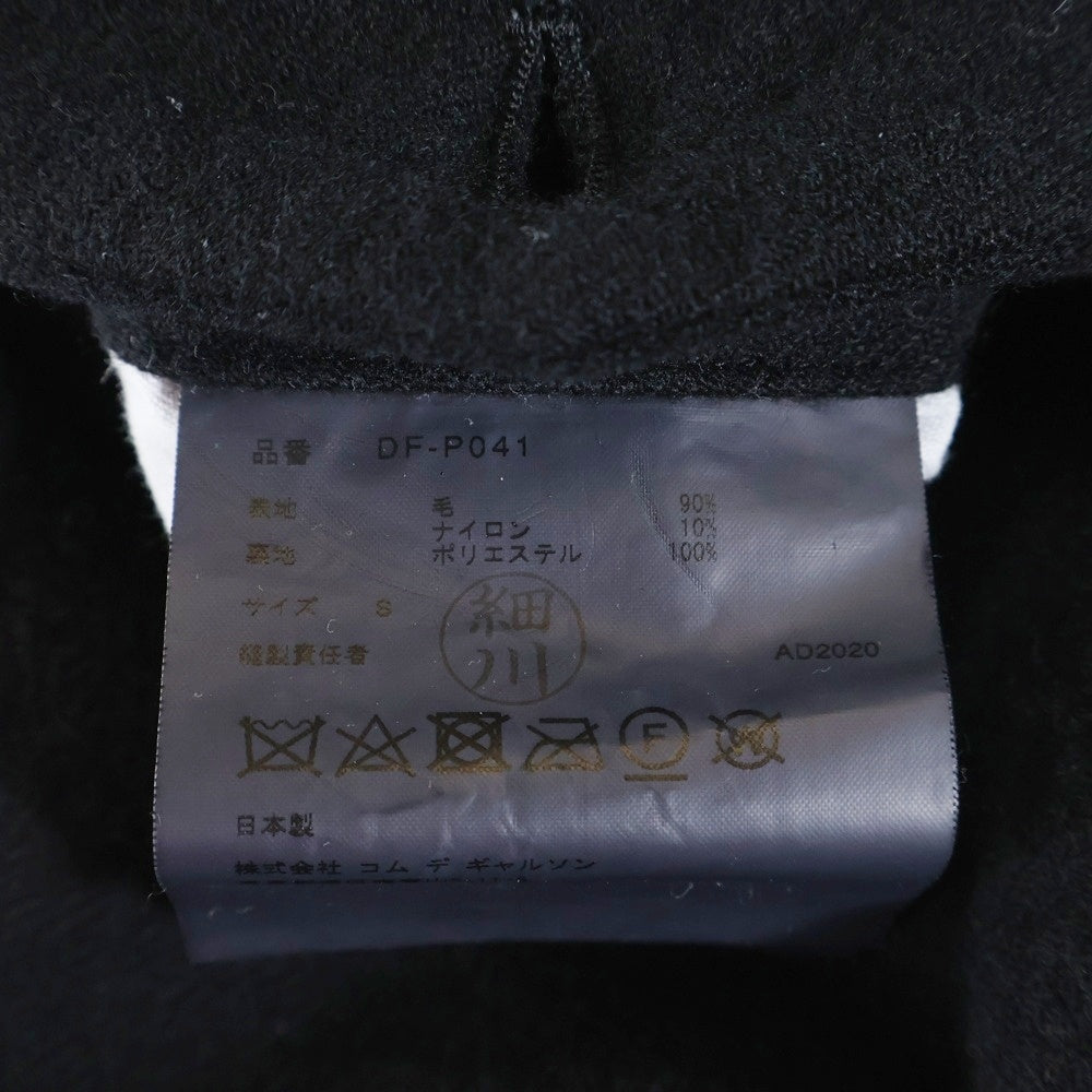 COMME des GARCONS HOMME DEUX(コムデギャルソン オムドゥ) 20AW AD2020 WOOL TROUSER 縮絨ウールパンツ ブラック DF-P041