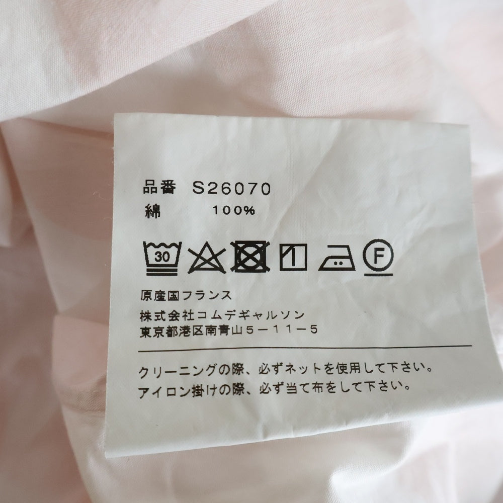 COMME des GARCONS SHIRT(コムデギャルソンシャツ) 18SS 水玉 ショートスリーブ コットンシャツ レディース ピンク/ホワイト S26070