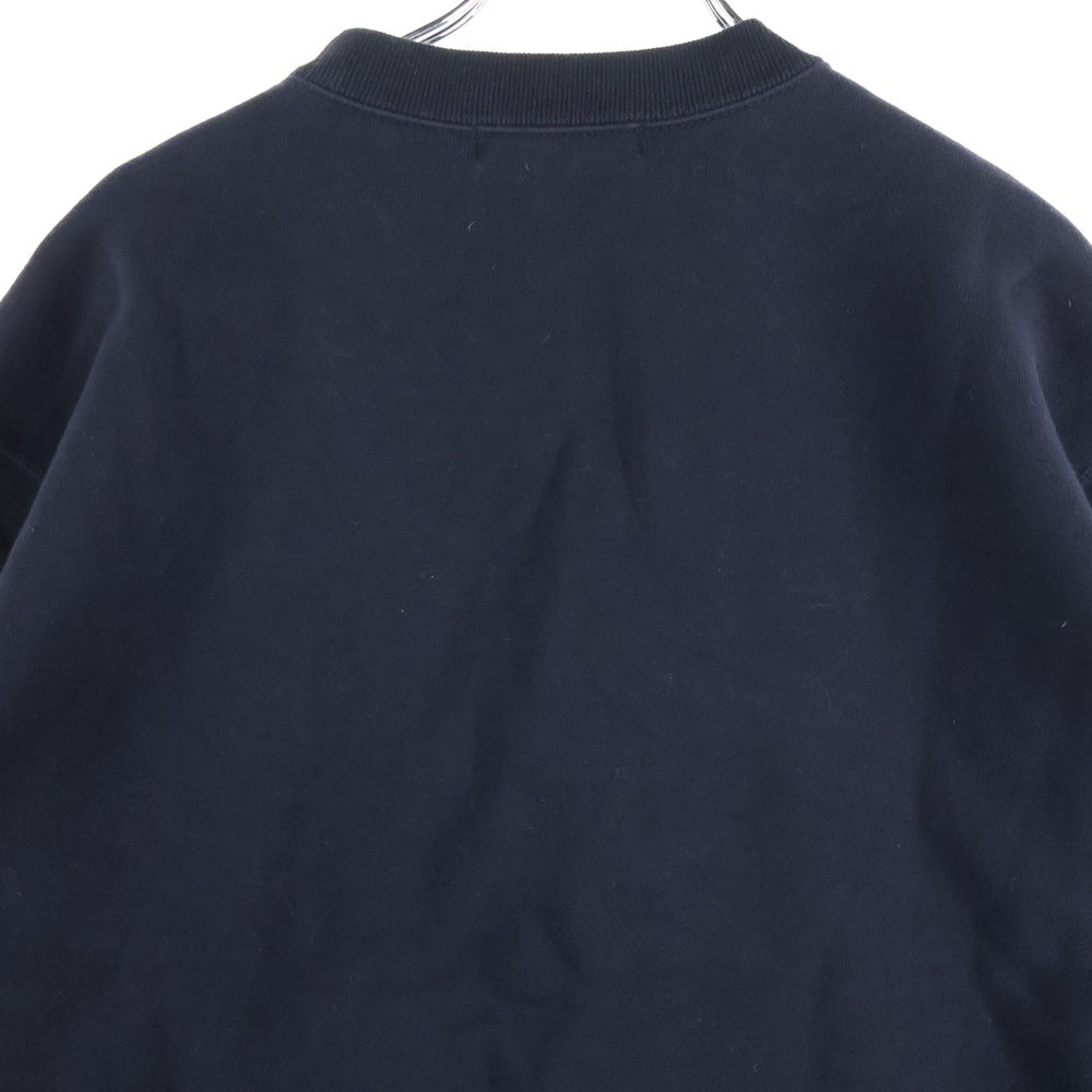 COMME des GARCONS HOMME(コムデギャルソンオム) 20AW AD2020 キルティング切り替え クルーネックスウェットトレーナー ネイビー HF-T024