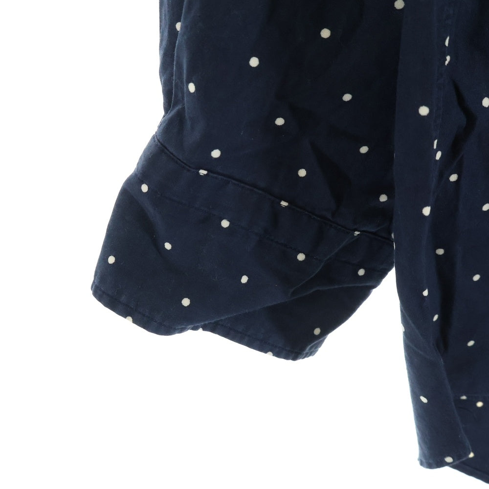 COMME des GARCONS HOMME(コムデギャルソンオム) 90S 銀タグ ドット 長袖 シャツ ネイビー