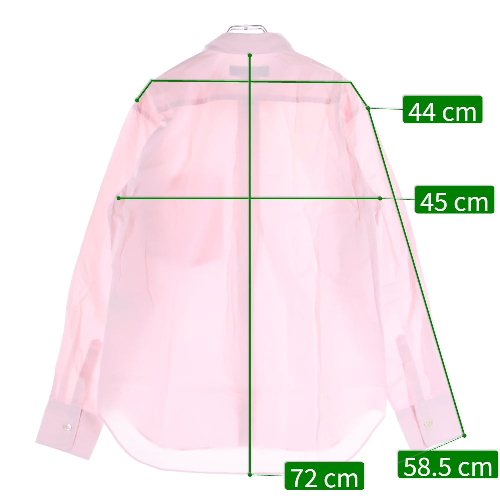 COMME des GARCONS HOMME DEUX(コムデギャルソン オムドゥ) 19SS AD2018 スタンダードカラー 長袖シャツ ピンク DC‐B042