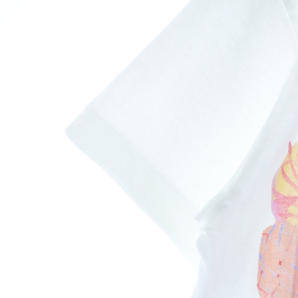 COMME DES GARCONS GIRL(コムデギャルソンガール) 25AW AD2025 吉野マオ 限定 花束 クルーネック半袖Tシャツ カットソー レッド ホワイト/レッド NP-T013 レディース