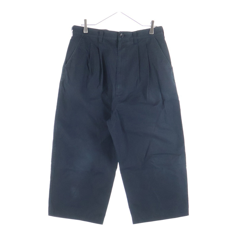 COMME des GARCONS HOMME(コムデギャルソンオム) 21SS AD2020 2タック ナイロン混 ワイドパンツ ブラック HG-P018