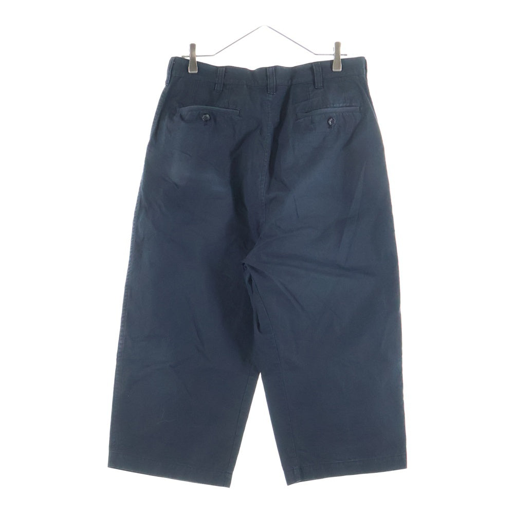 COMME des GARCONS HOMME(コムデギャルソンオム) 21SS AD2020 2タック ナイロン混 ワイドパンツ ブラック HG-P018