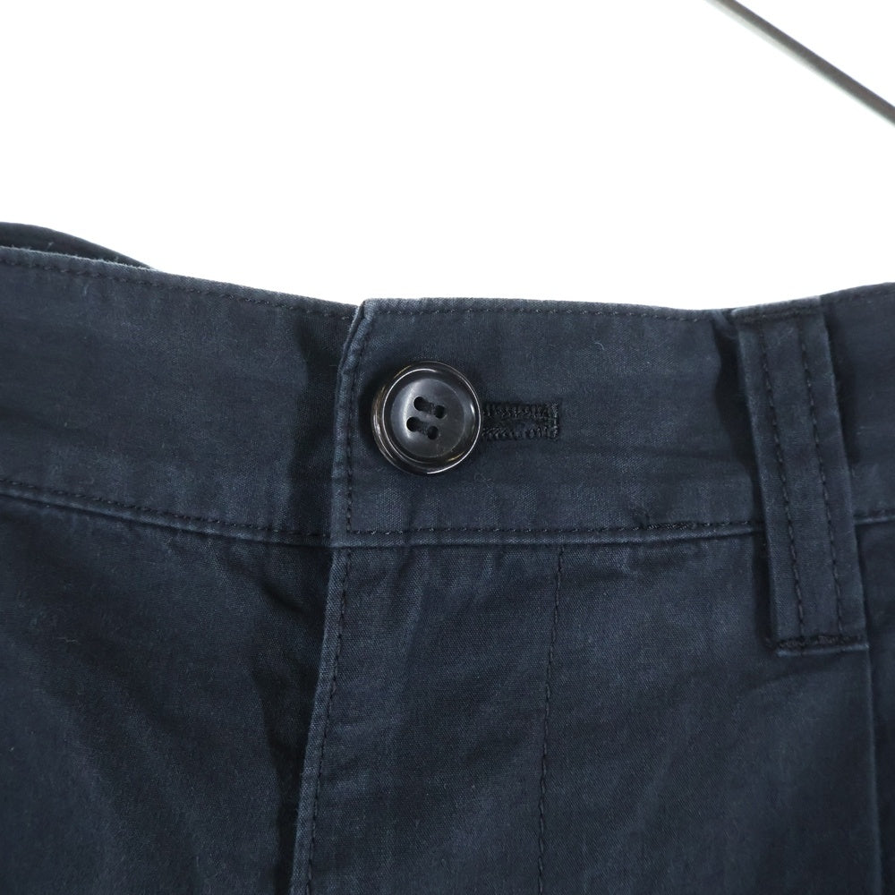 COMME des GARCONS HOMME(コムデギャルソンオム) 21SS AD2020 2タック ナイロン混 ワイドパンツ ブラック HG-P018