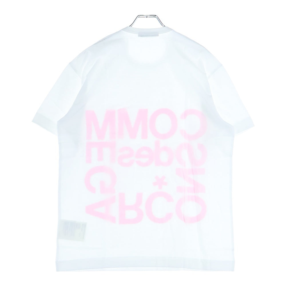 COMME des GARCONS(コムデギャルソン) 24AW AD2024 フロントロゴ クルーネック半袖Tシャツ カットソー ホワイト ON-T112