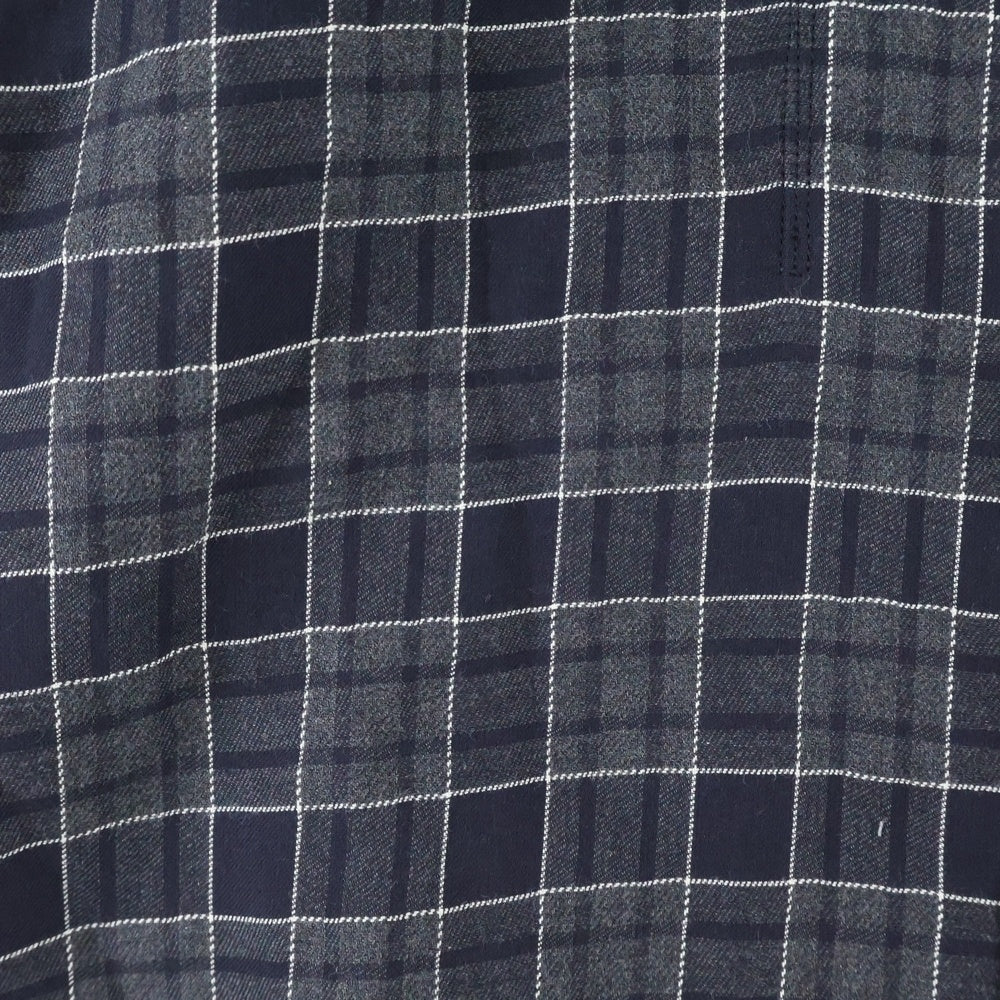 COMME des GARCONS JUNYA WATANABE MAN(コムデギャルソンジュンヤワタナベマン) 22AW AD2022 バック総柄 長袖チェックシャツ ブラック WJ-B024