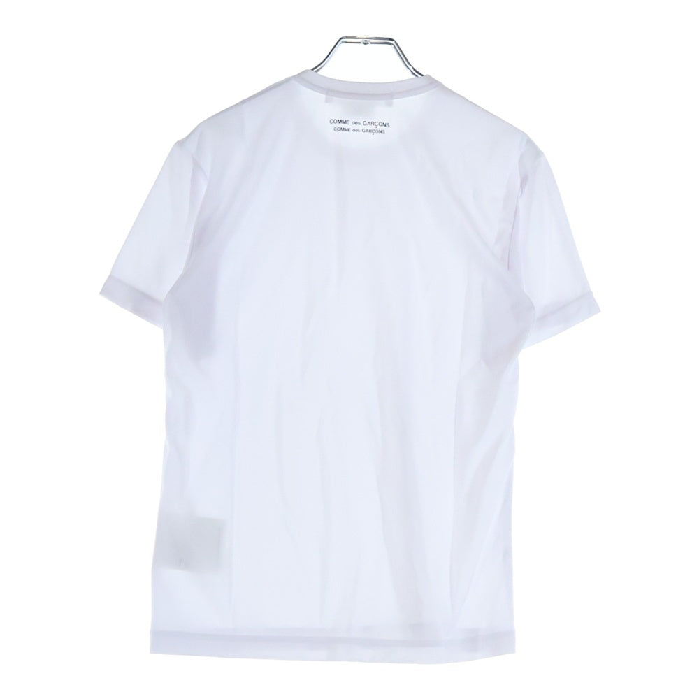 COMME des GARCONS COMME des GARCONS(コムデギャルソンコムデギャルソン) 25SS AD2025 バックロゴ クルーネック半袖Tシャツ カットソー ホワイト RO-T024