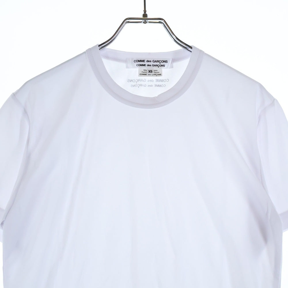 COMME des GARCONS COMME des GARCONS(コムデギャルソンコムデギャルソン) 25SS AD2025 バックロゴ クルーネック半袖Tシャツ カットソー ホワイト RO-T024