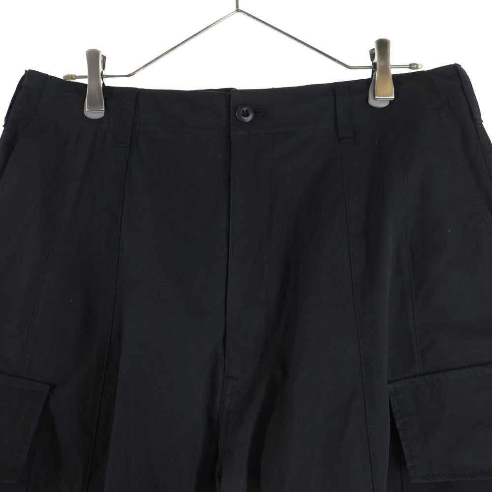 COMME des GARCONS HOMME(コムデギャルソンオム) 25SS AD2025 コンパクトウェザー ワイドカーゴパンツ ブラック HO-P011