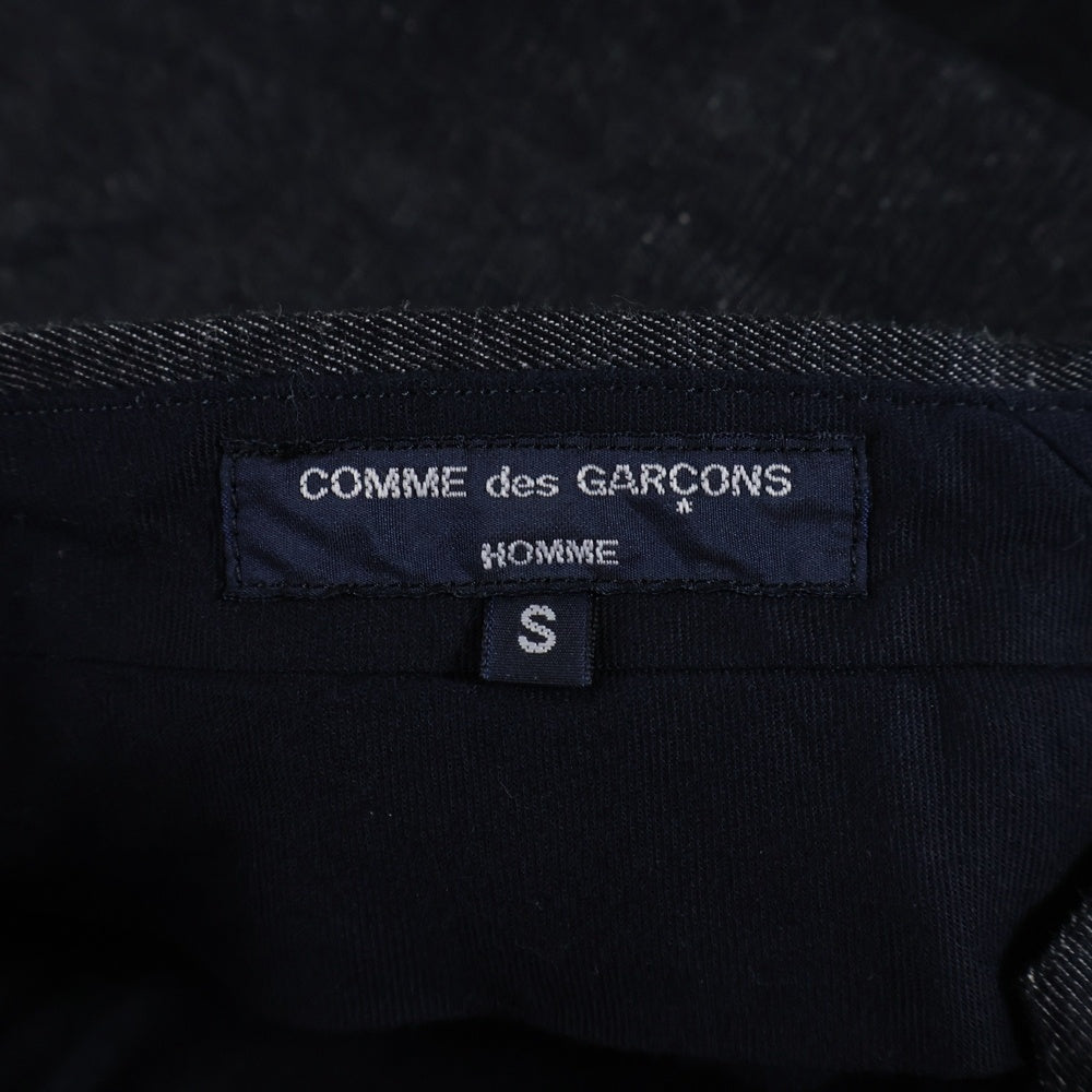 COMME des GARCONS HOMME(コムデギャルソンオム) 19AW AD2019 後染め 2タック テーパードパンツ ネイビー HD-P017