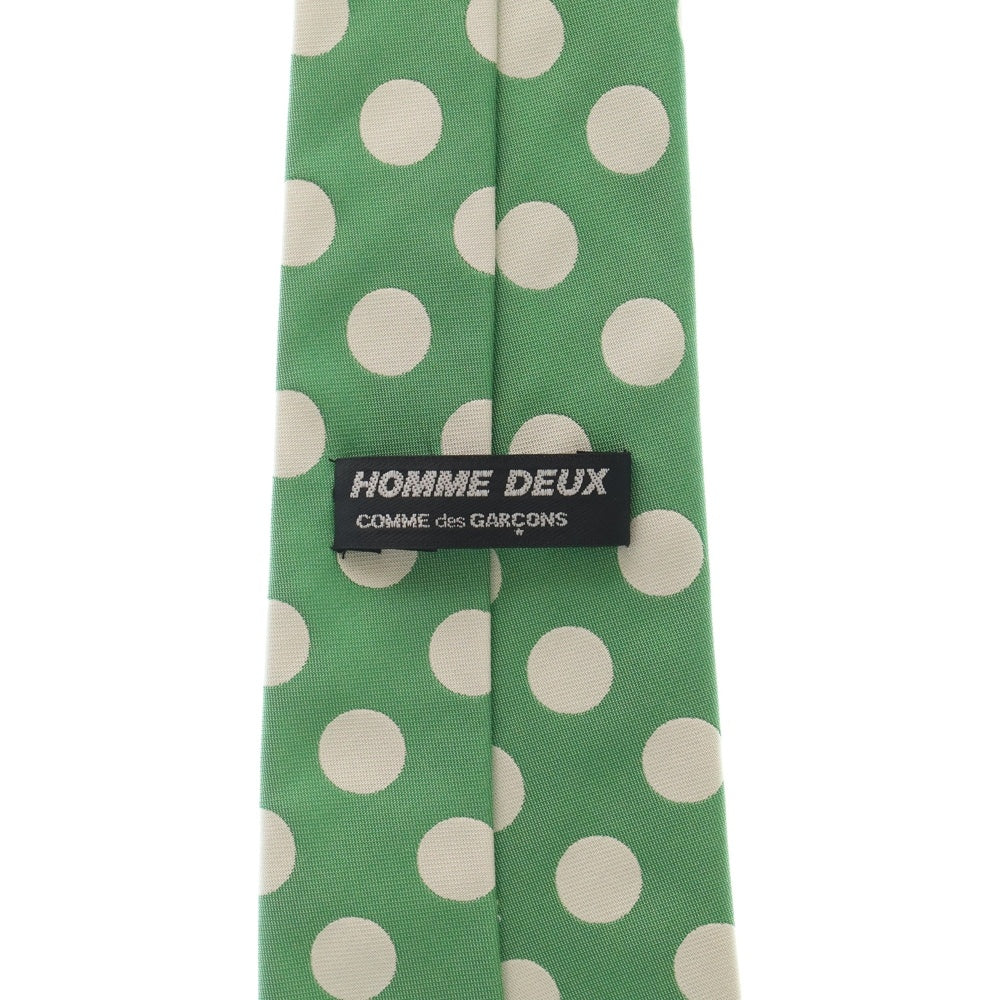 COMME des GARCONS HOMME DEUX(コムデギャルソン オムドゥ) 水玉 シルク ネクタイ グリーン