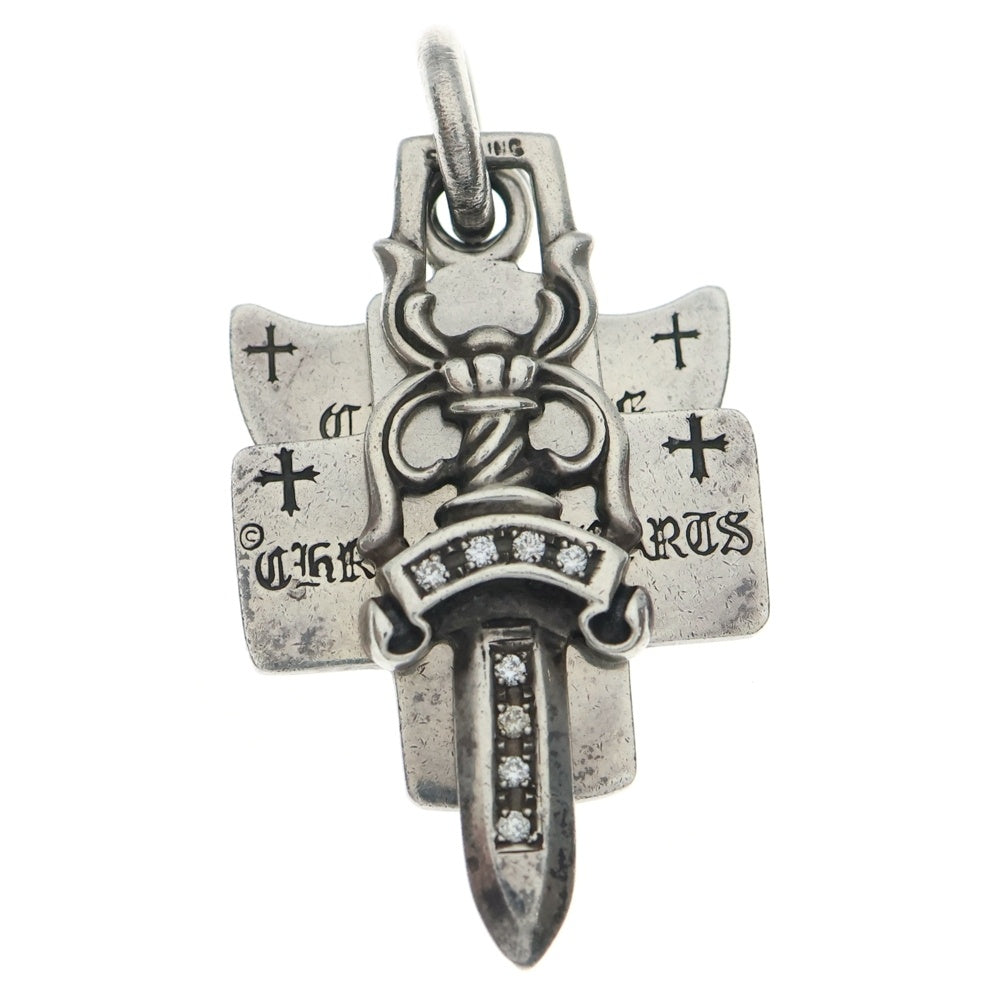 CHROME HEARTS(クロムハーツ) 3TRINKETS A/P DMND 3トリンケッツ アフター PAVEダイヤ ペンダントトップ シルバー レディース