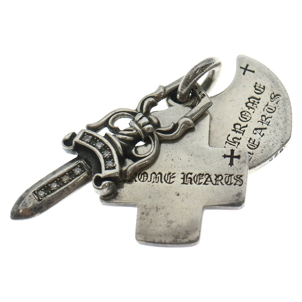CHROME HEARTS(クロムハーツ) 3TRINKETS A/P DMND 3トリンケッツ アフター PAVEダイヤ ペンダントトップ シルバー レディース