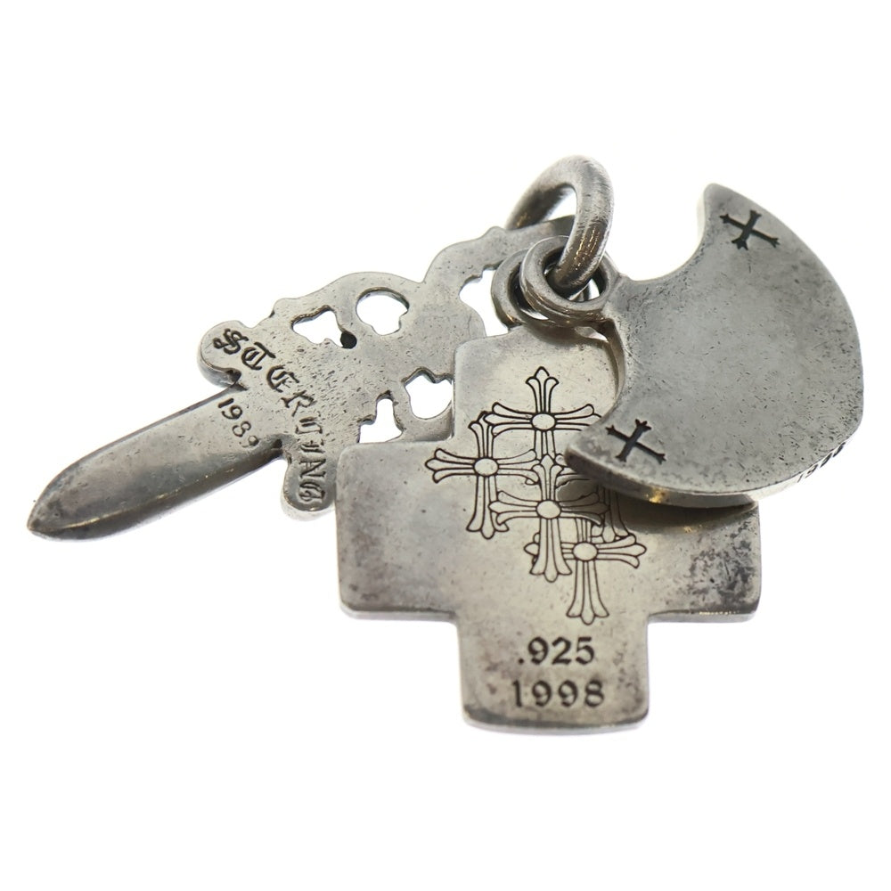 CHROME HEARTS(クロムハーツ) 3TRINKETS A/P DMND 3トリンケッツ アフター PAVEダイヤ ペンダントトップ シルバー レディース