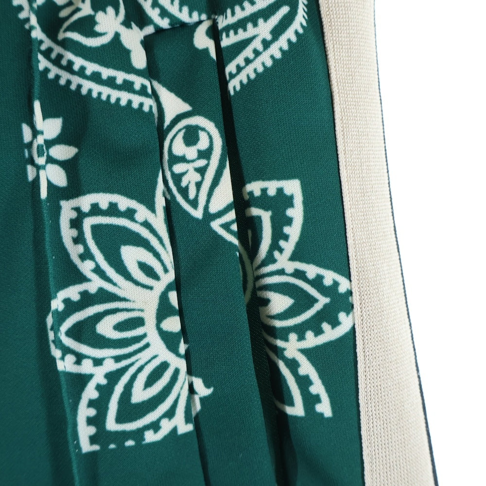 Palm Angels(パームエンジェルス) BANDANA TRACK PANTS ペイズリーパターン サイドライン バンダナ トラックパンツ グリーン PMCA007F21FAB005