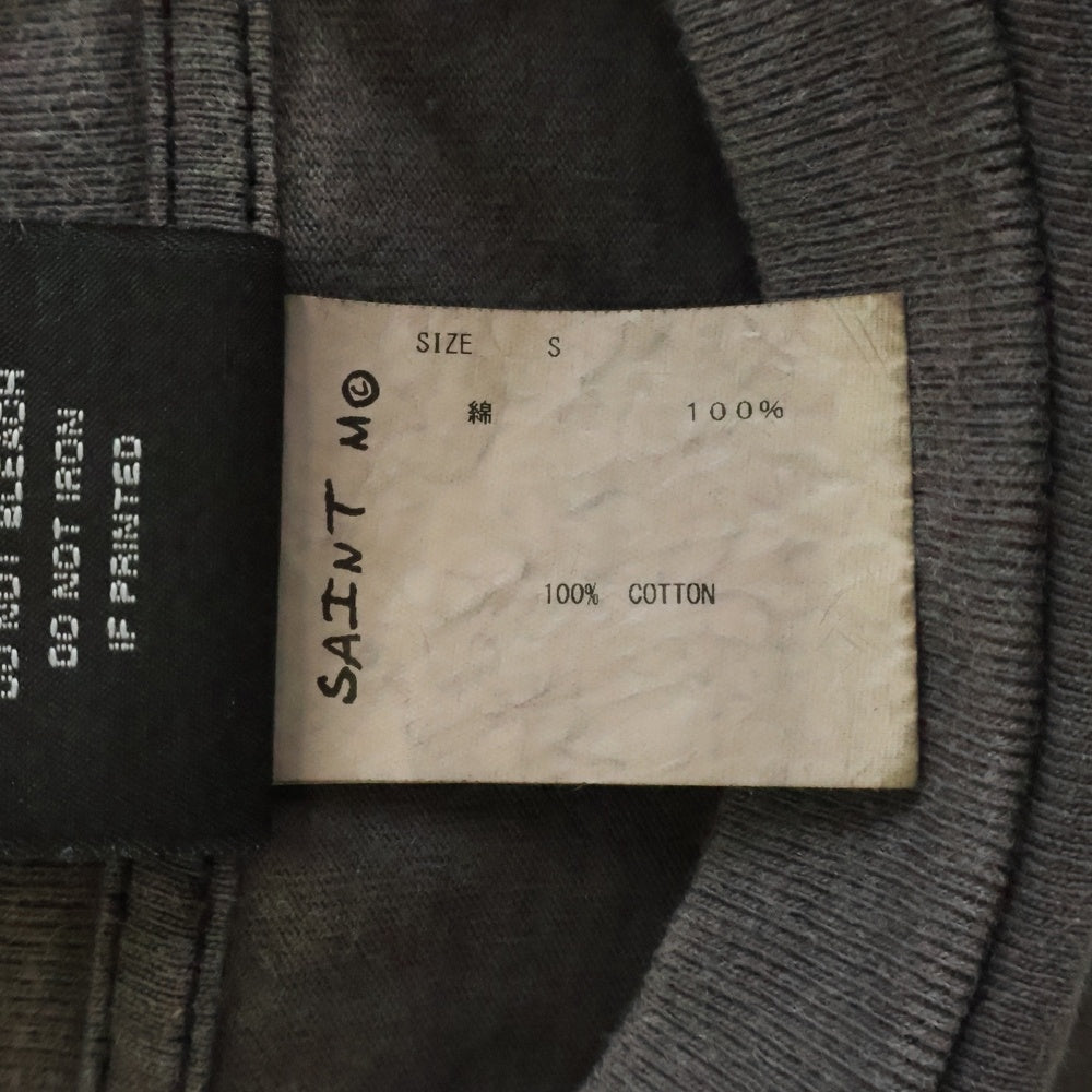 SAINT MICHAEL(セントマイケル) 22SS ANCHOR SS TEE アンカー クルーネック半袖Tシャツ カットソー ブラック SM-S22-0000-009