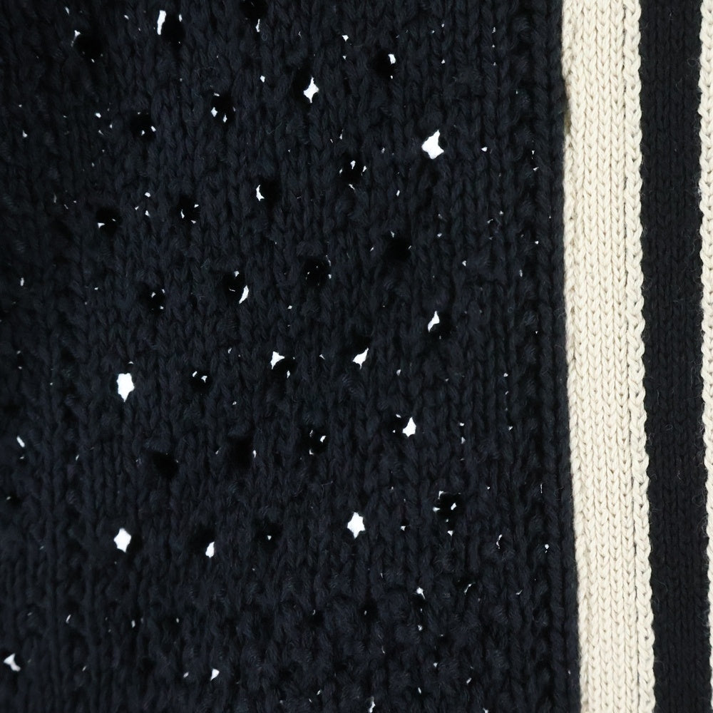 ASKYURSELF(アスクユアセルフ) フロントデザイン ショートスリーブ ベースボールシャツ ブラック