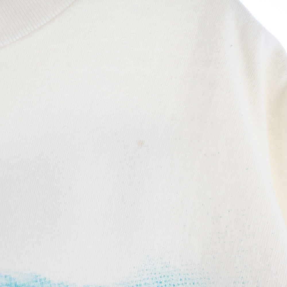 SAINT MICHAEL(セントマイケル) 21SS SS TEE EYE アイプリント クルーネック半袖Tシャツ カットソー ホワイト SM-S21-0000-003