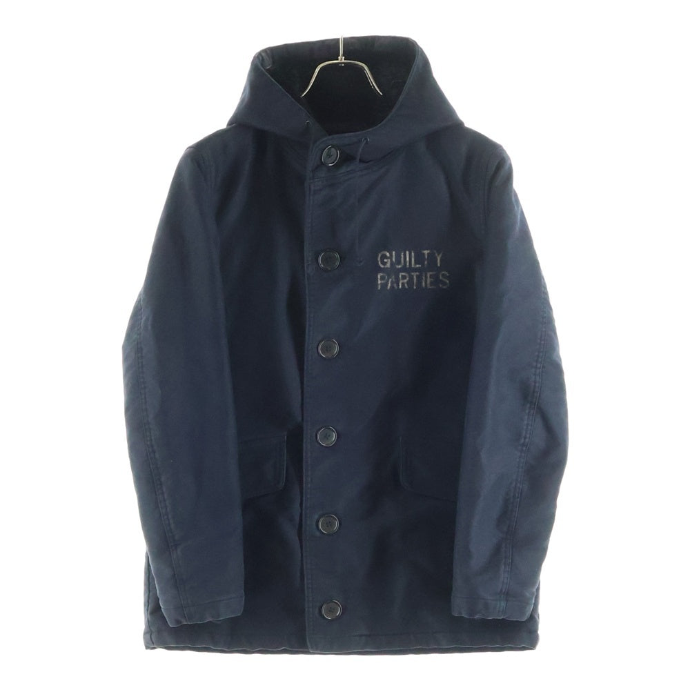 WACKO MARIA(ワコマリア) N-1 ボアライニング フーデッドデッキジャケット ブラック