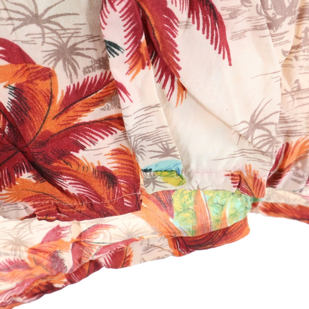 VINTAGE(ヴィンテージ) 60S South Pacific 総柄アロハシャツ レーヨン半袖シャツ レッド