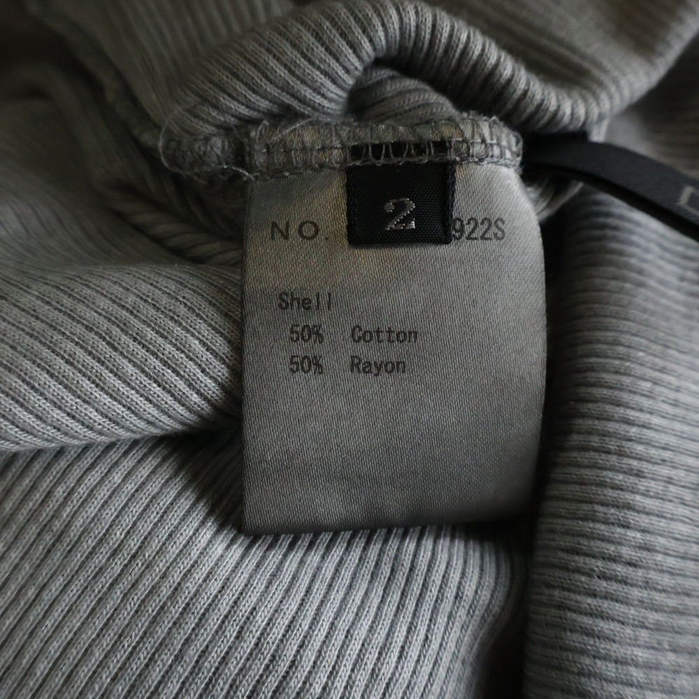 D.HYGEN(ディーハイゲン) COLD DYED COTTON RAYON RIB TANKTOP コールドダイ コットンレーヨン リブタンクトップ ノースリーブカットソー チャコール ST101-0922S