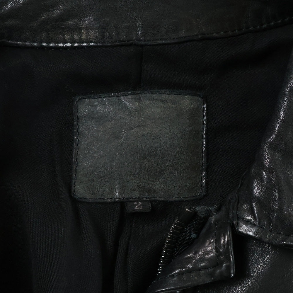 ISAMU KATAYAMA BACKLASH(イサムカタヤマバックラッシュ) JAPAN STEER WHITE+MIMOSA TANNED GARMENT-DYED SHIRT ジャパンステアレザー ミモザ レザー製品染シャツ レザージャケット 2039-04