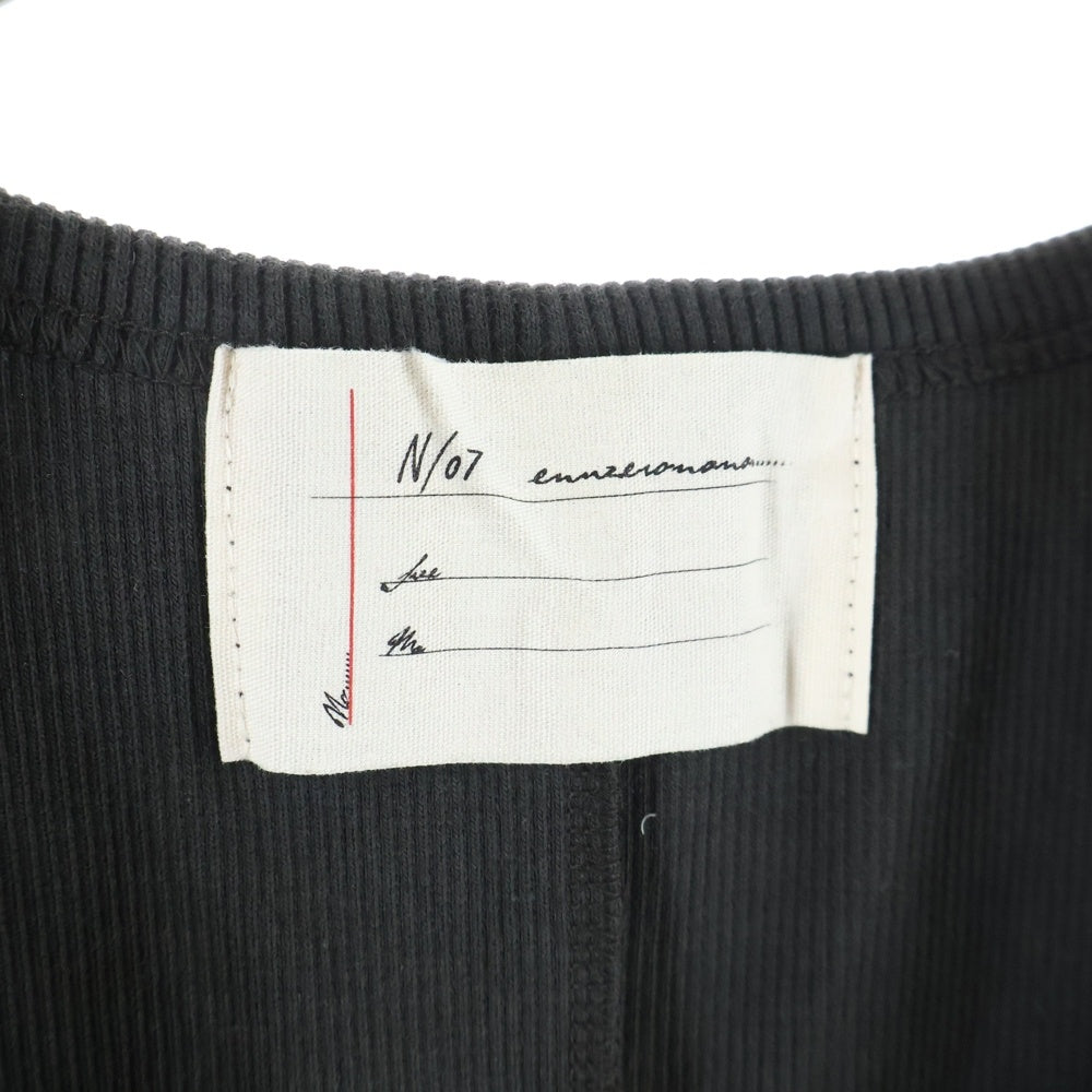 N/07(エヌゼロナナ) MINIMAL TANK TOP ミネラルタンクトップ ノースリーブカットソー グレー 01T-CT003