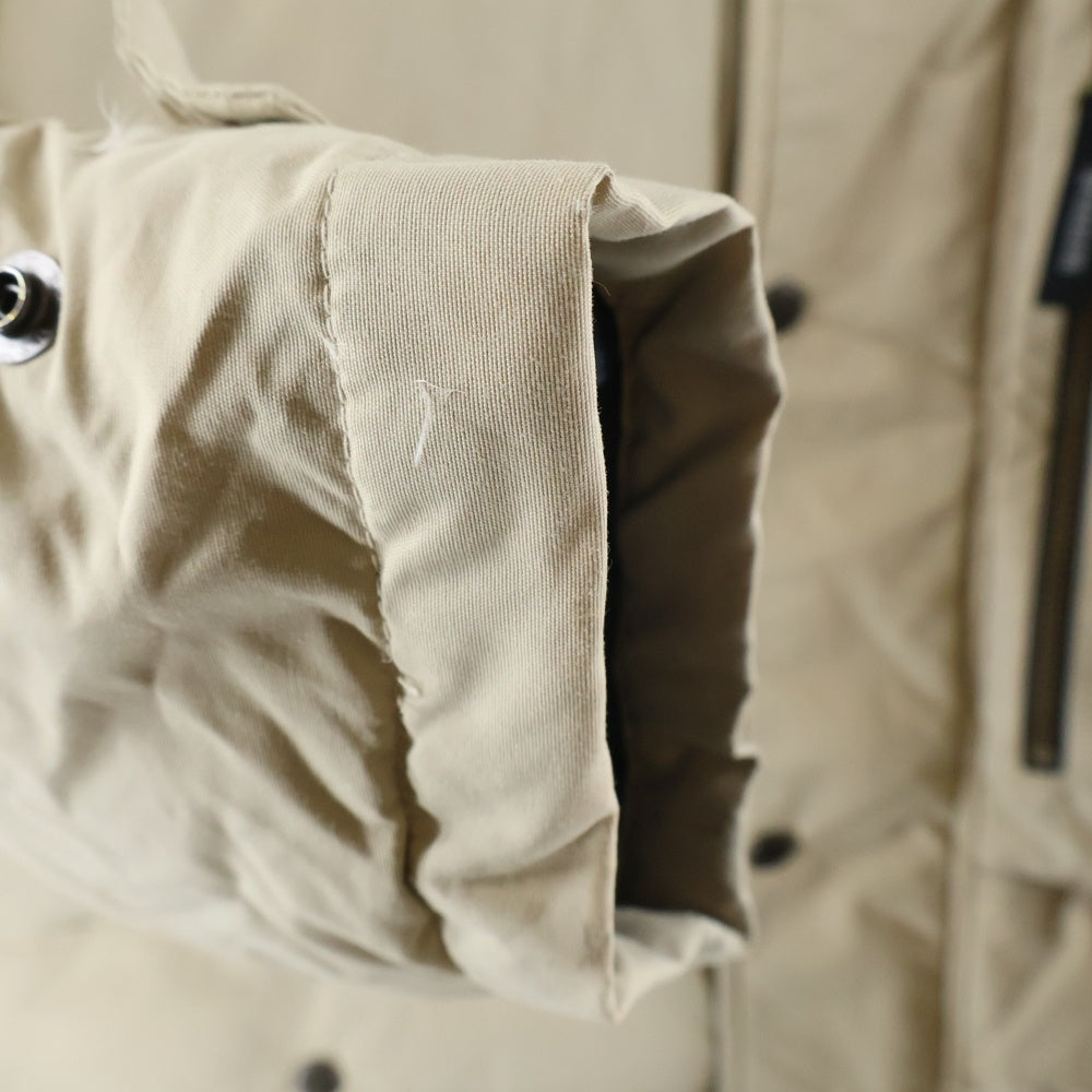 McGREGOR(マクレガー) アームロゴパッチ 中綿 フーデッドジャケット ベージュ MM13-7609