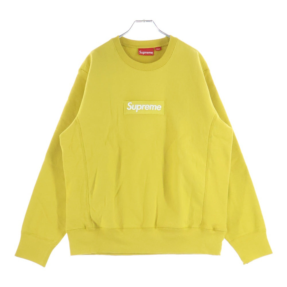 SUPREME(シュプリーム) 18AW Box Logo Crewneck ボックス ロゴ クルーネックスウェットトレーナー イエロー