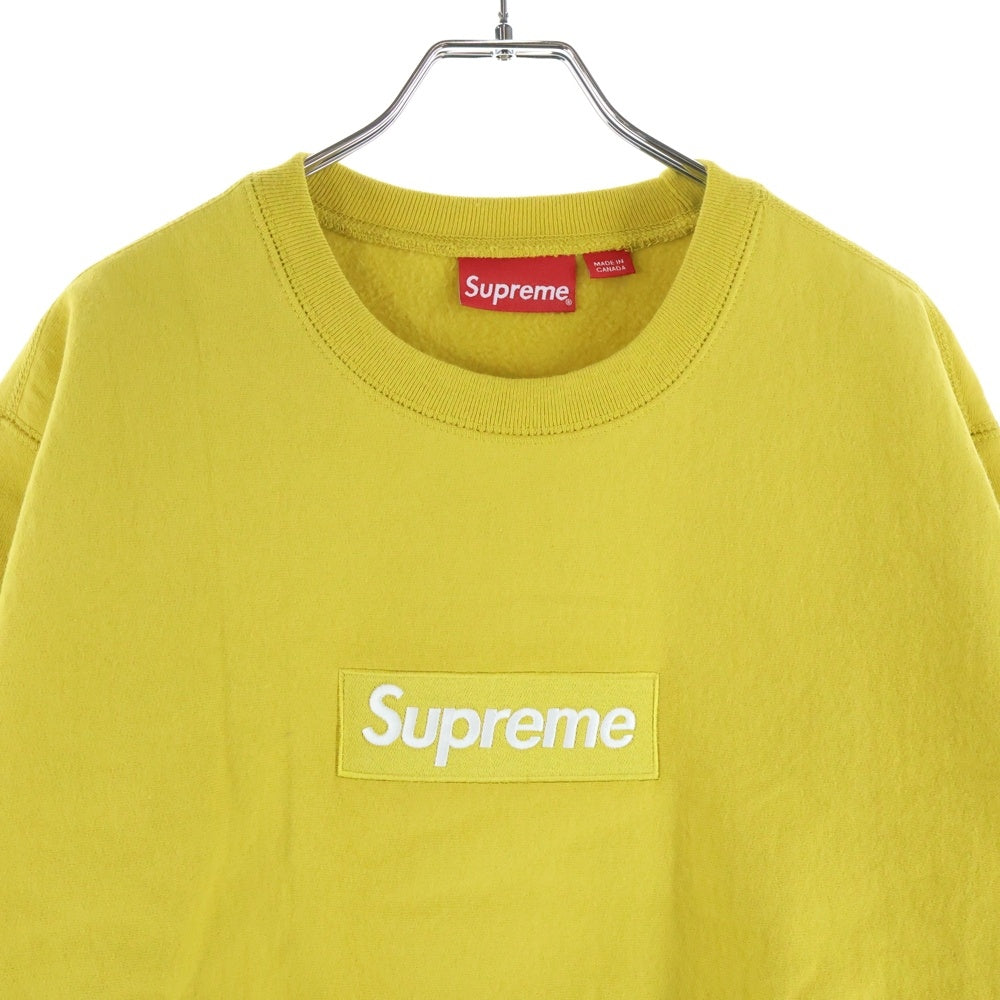 SUPREME(シュプリーム) 18AW Box Logo Crewneck ボックス ロゴ クルーネックスウェットトレーナー イエロー