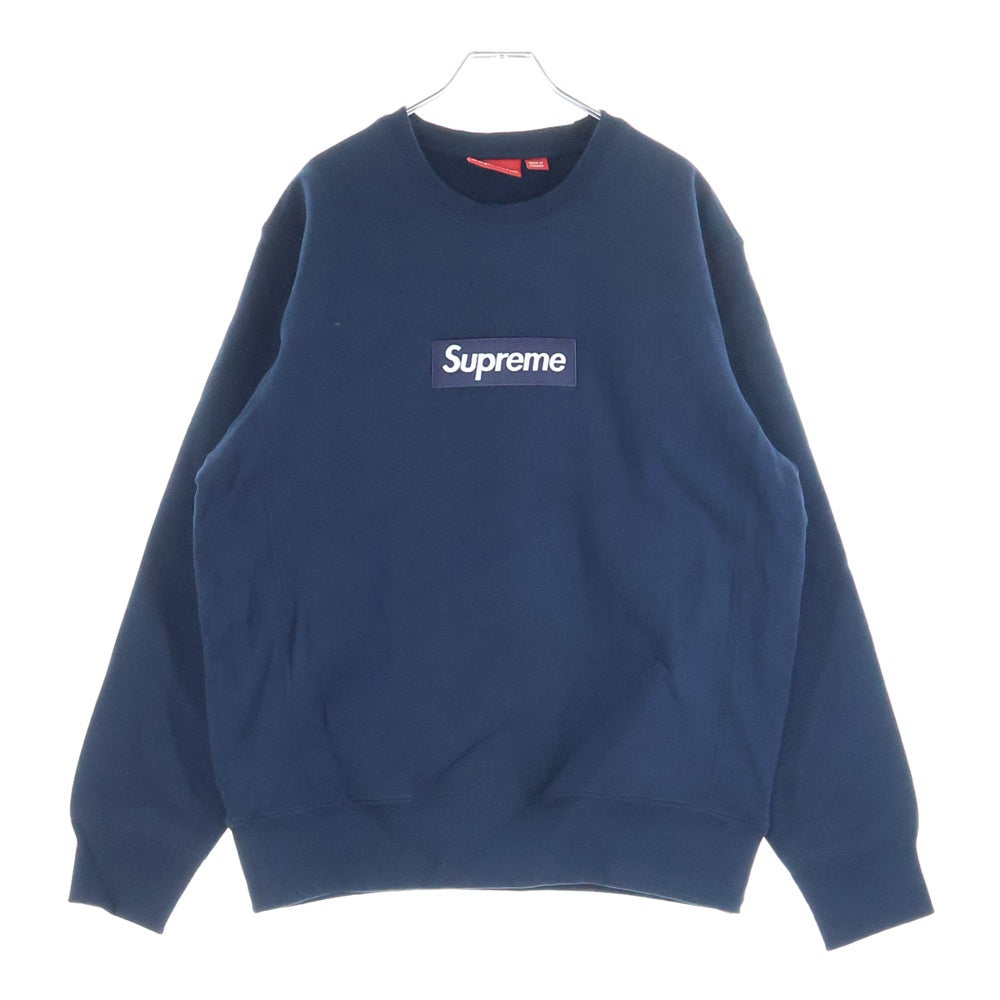 SUPREME(シュプリーム) 18AW Box Logo Crewneck ボックス ロゴ クルーネックスウェットトレーナー ネイビー