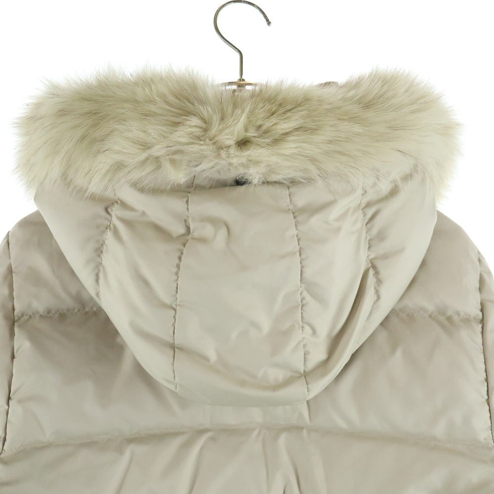 MONCLER(モンクレール) 茶タグ ヴァレンティーヌ ファーフーデッド