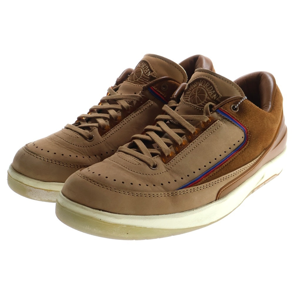 NIKE(ナイキ) ×TWO 18 AIR JORDAN 2 LOW RETRO SP ROCKY TAN/BRITISH TAN-GYM RED-TEAM ROYAL ツーエイティーン エアジョーダン 2 ローカットスニーカー DV7129-222