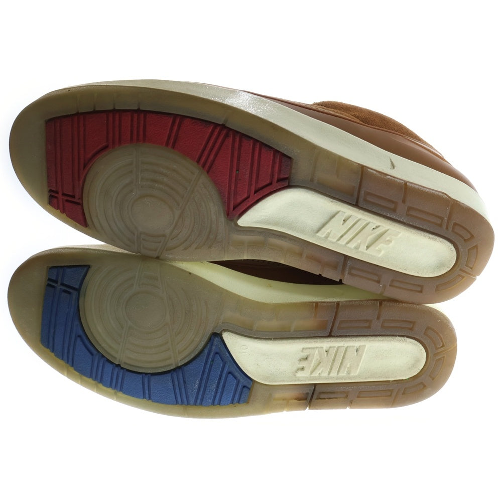 NIKE(ナイキ) ×TWO 18 AIR JORDAN 2 LOW RETRO SP ROCKY TAN/BRITISH TAN-GYM RED-TEAM ROYAL ツーエイティーン エアジョーダン 2 ローカットスニーカー DV7129-222