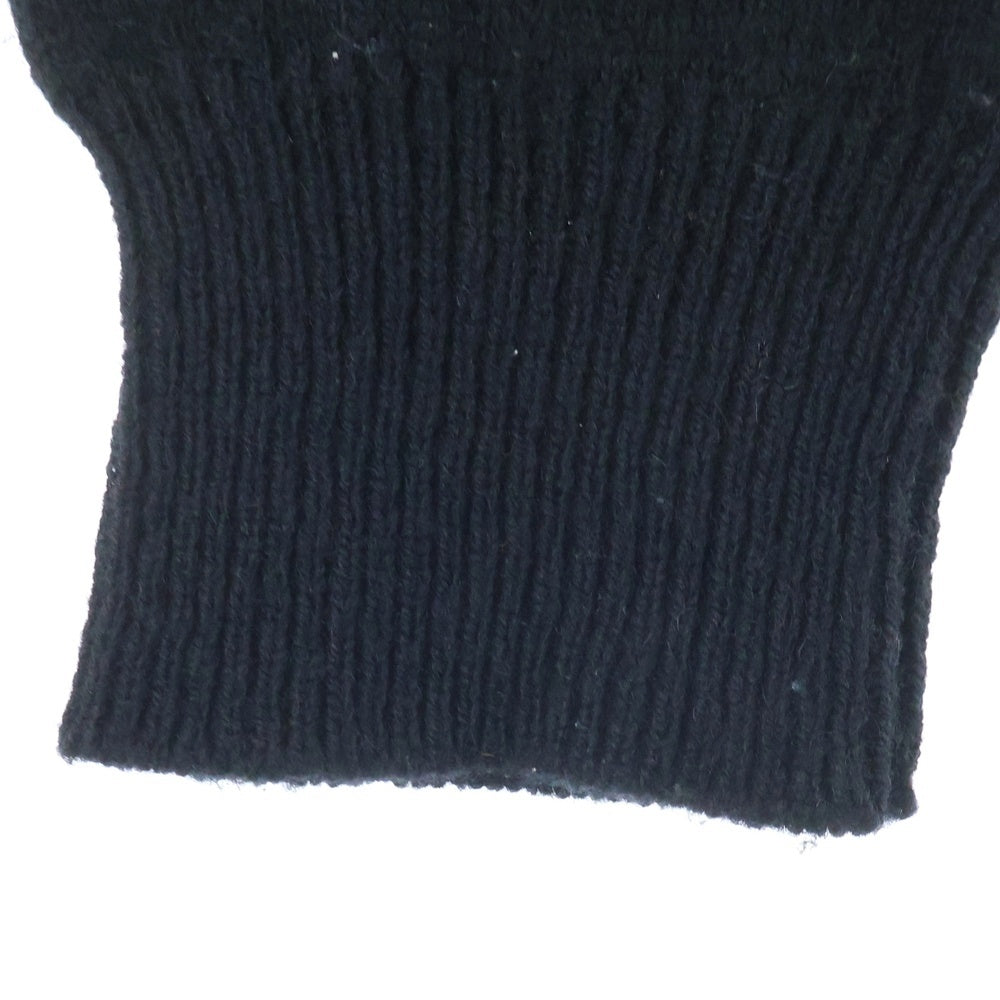 John UNDERCOVER(ジョン アンダーカバー) バイカラーデザイン ウールニット セーター ネイビー/ブラック JUN4902