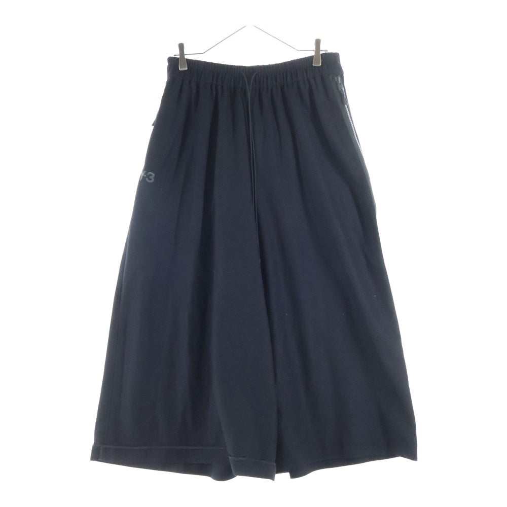 Y-3(ワイスリー) WOOL FLANNEL SKORT サイドジップ ウールフランネルスカート ブラック レディース HB3357