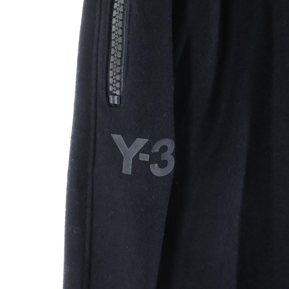 Y-3(ワイスリー) WOOL FLANNEL SKORT サイドジップ ウールフランネルスカート ブラック レディース HB3357