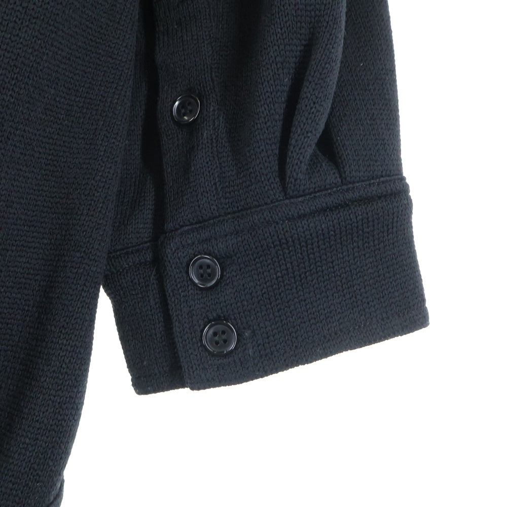 SHARE SPIRIT(シェアスピリット) ベルトネックデザイン ポリエステルニット ハイネックセーター ブラック レディース KA2105